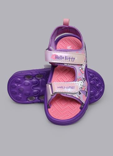 Image of Kidsville Official Hello Kitty Printed Sandals for Girls, Lightweight sole, Waterproof, Comfortable Indoor and Outdoor Footwear for Kids