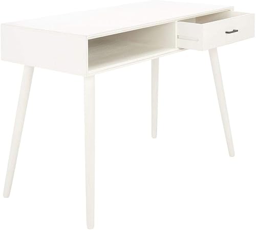 Miniatura 5 de SAFAVIEH Home Collection - Escritorio Remy con 1 cajón, color blanco envejecido