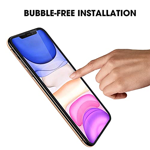 Image of DD SON Tempered Glass for Iphone 11 / XR | Screen Protector Full HD Quality Tempered Glass Anti-Scratch Edge to Edge Coverage with Easy Installation Kit (Black)