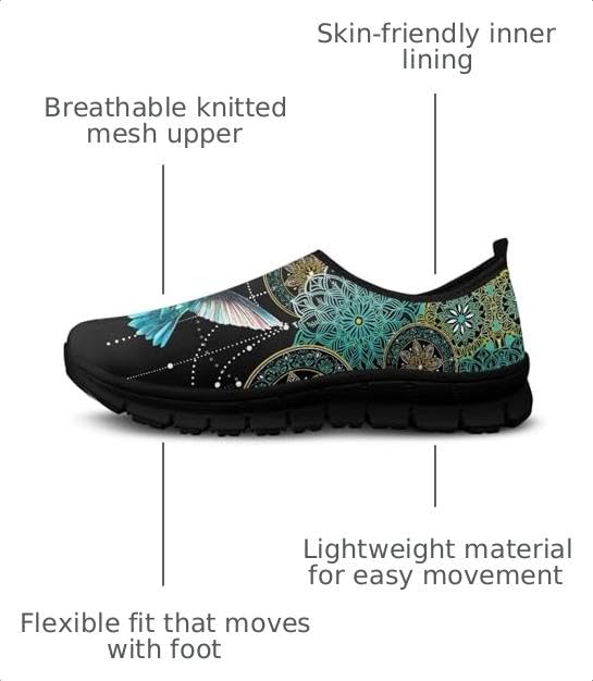 Image of Womens Slip On Walking Shoes Non Slip Loafer Breathable Holiday Travel Shoe Lightweight Casual Low Top Sneakers SizeUS 5.5-11.5