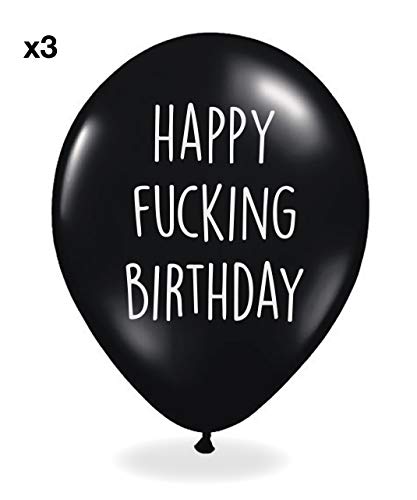 Funny Party Pieces Abusive Birthday Balloons - Pack Of 12 Different Funny Offensive Balloons (For Him) #TOP2