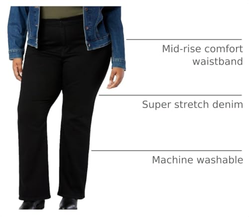 Image of Levi Strauss Signature Gold Women's 03 Essentials Mid-Rise Bootcut Jeans Stretch Denim, (Also Available in Plus)