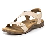Athlefit Women Orthopedic Orthotic Sandals Summer Beach Walking Comfort Arch Support Nude Sandals Size 11
