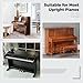 Upright Piano Cover, Piano Full Cover Dustproof Waterproof, Silver-coated Oxford Fabric Piano Protective Cover Black, Block Sunlight, Moisture, Dust