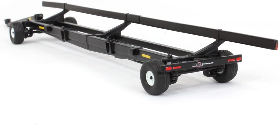 Spec Cast 1/64 Black Unverferth Combine Header Trailer UBC-023
