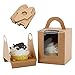 25 Piezas Cajas Para Pasteles, Caja Pasteleria, Cajas Regalo Pastelería, Cajas Para Cupcakes Con Asa Y Soporte Interior para Envasar Pasteles, Galletas, Macarons, Postres