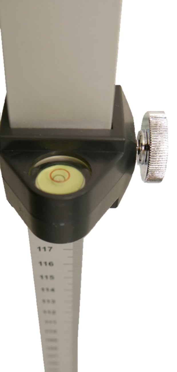 Leica Flexi Rod – Nivellierlatte für Verschiedene Anwendungen (cm/mm-Skala, runde Dosenlibelle, Aluminiumkonstruktion)