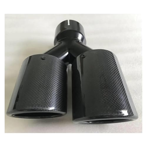 Embout pot d'échappement double noir pour look sportif en rasso auto