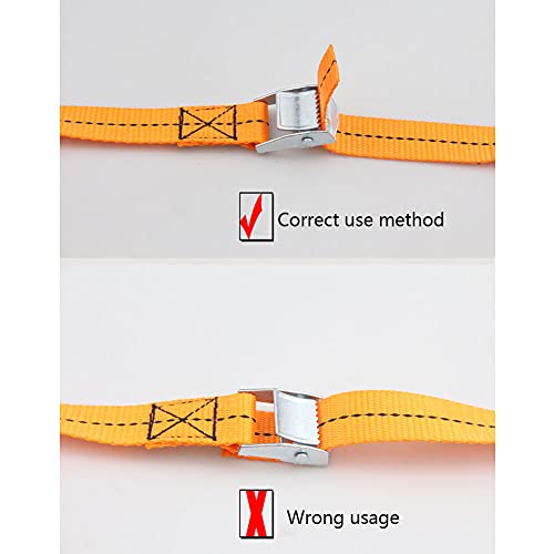 DSFHKUYB Cinghie di Fissaggio 4 Pezzi Cinghie di