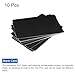 MECCANIXITY 10pcs Blank PVC Cards Color, CR80 15 Mil Plastic Cards Blank ID Card Waterproof for ID Badge, Credit Cards, Identification Badges, Printer, Black