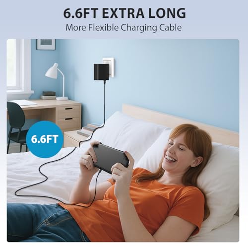 image for YSSTKFD Switch 2 Charger - 60W AC Adapter for Nitendo 2(2025) with 6.6