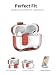 toergy Hülle für Apple AirPods Pro 3 / Pro3 Earbuds, weiche TPU+PC Clear Cover,mit Bracket Funktion,wasserdicht,stoßdi... zu tragen,mit Lanyard & Schlüsselanhänger & Reinigungskit,Rot