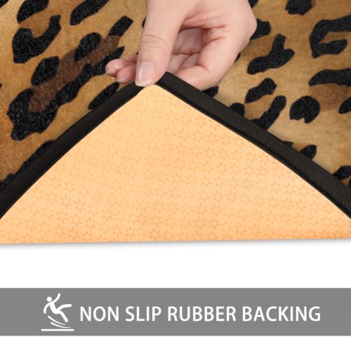 Tapis de cuisine léopard 183x61 cm antidérapant et lavable - 6