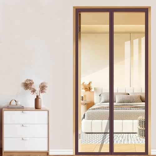 Rideau magnétique sans perçage isolant et transparent 140x215cm - 2