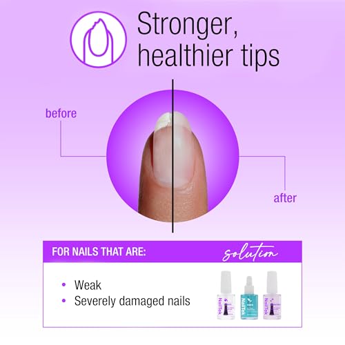 Image of Nail Tek Formula 4 Xtra Nail Strengthener Polish for Damaged Nails, 0.5 oz | Protein-Enriched Repair Treatment Hardener Helps Strengthen Weak Nails for Stronger Tips