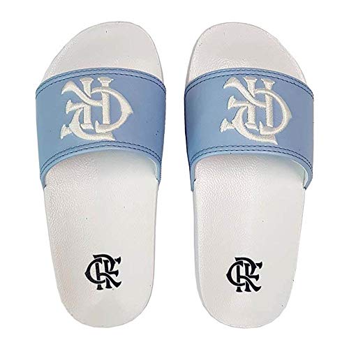 Chinelo Flamengo Slide Kids Manto 3 2018 Branco/Azul 27/28