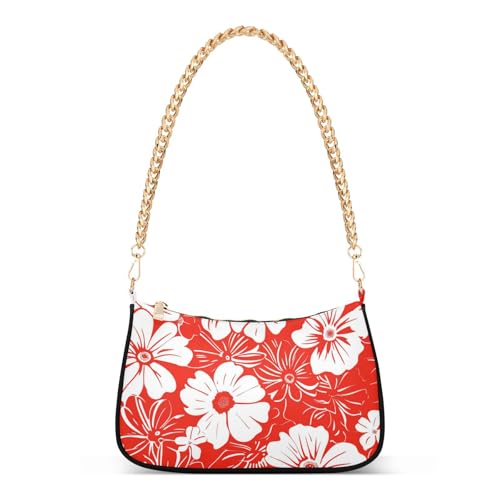 Sac à bandoulière blanc à pétales pour femme avec plusieurs poches pour le travail