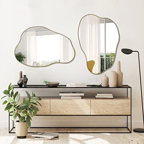 Review de Espejo dorado grande para comprar hoy. 17 Imagen adicional