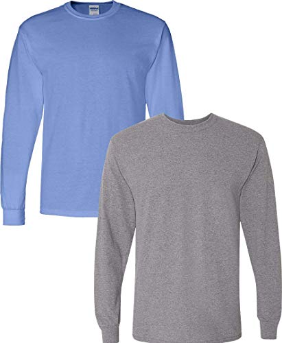 Image of Gildan Adult DryBlend Long Sleeve T-Shirt, Style G8400, 2-Pack