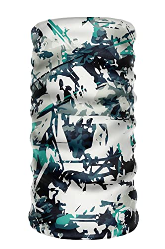 Extreme Dijital Desing Seamless +UV Mavi Renkli Desenli Boyunluk Bandana Buff Saç Bandı Maske Balaklava Toka