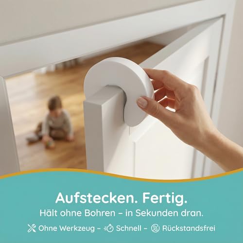 Homery Klemmschutz für Türen [6 Stück] – Tür Klemmschutz & Türstopper Baby aus Schaumstoff – Türklemmschutz Kinder, Fingerklemmschutz für Türen – Türschutz Baby, Kindersicherung Tür
