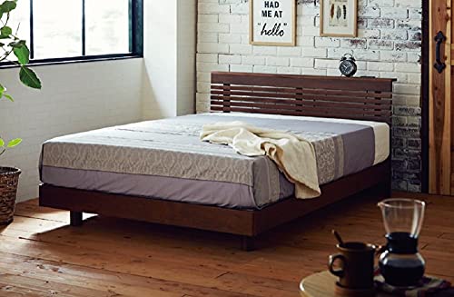 ウォールナット 無垢 天然木 ワイドダブルベッド ワイドダブ