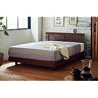 Amazon｜ウォールナット 無垢 天然木 セミダブルベッド セミダブル