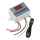 MECCANIXITY 2 Pack XH-W3002 10A AC 110-220V Digital LED Temperature Controller Thermostat Heating and Cooling Control Switch for Fridge Greenhouse Farm
