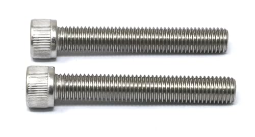 Image of iexcell 2 Pcs M14 x 90mm Thread Pitch 2 mm Stainless Steel 304 Hex Socket Head Cap Screws Bolts Kit