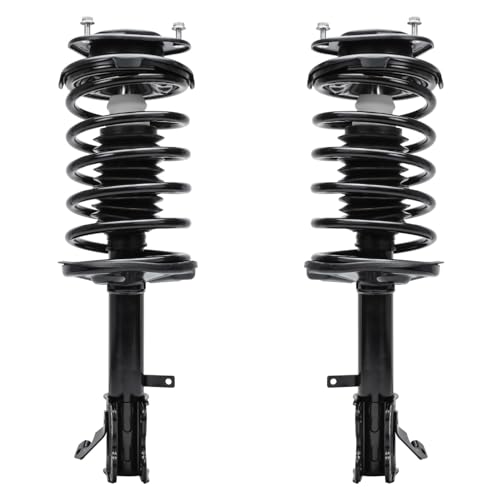 Image of Detroit Axle - Front End 12pc Suspension Kit for 1998-2002 Chevy Prizm 1996-1997 Geo Prizm 2 Ready Struts 2 Lower Control Arms 2 Ball Joints 4 Inner Outer Tie Rods 2 Sway Bars Replacement