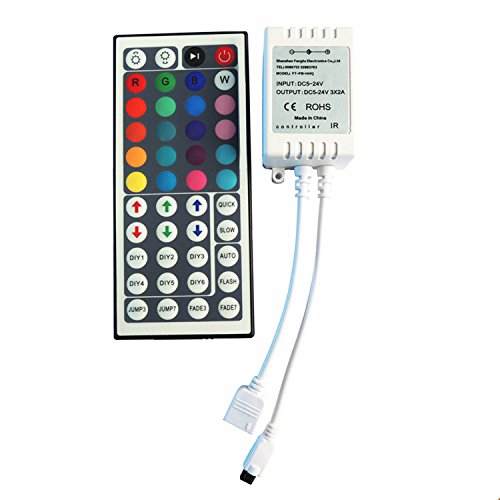 Tingkam® 44 Key Remote Controller IR Control Box for 12V RGB 5050 SMD LED Light Strip