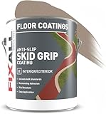 FIXALL Skid Grip Anti-Slip Coating, 1 Gallon, Camel, Exceeds ADA Standards, Ideal for Safety Areas, Slip-Resistant Pavement, Cement & Concrete Paint