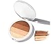 4-in-1 Matte/Shimmer Powder Bronzer. Coconut Extract for Radiant Glow - UNDONE BEAUTY Warm Up Bronzer. Buildable, Contouring, Strobing & Highlighting for Face/Body. Vegan & Cruelty Free. WARM BRONZE