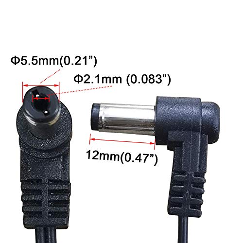Samyo 24V 0.65A Ac To Dc Adaptor Switching Power Supply Replacement Cord Cable For 100Ml / 120Ml / 300Ml / 500Ml Essential Oil Diffuser Ul Listed 5.7Ft - Black #TOP2