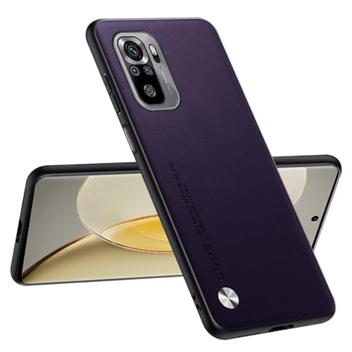 Topme Funda Compatible con Redmi Note 10S / Redmi Note 10 (4G) / Poco M5s (6.43') – Protección Segura y con Estilo - Morado Oscuro