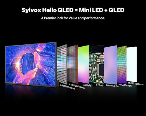 Image of SYLVOX Mini-LED QLED Outdoor TV, 65 inch Full Sun Outdoor TV 3500 nits