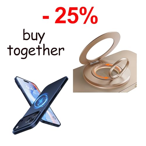 TORRAS Magnetic Case & Magnetic Phone Grip Ring Holder Kickstand
