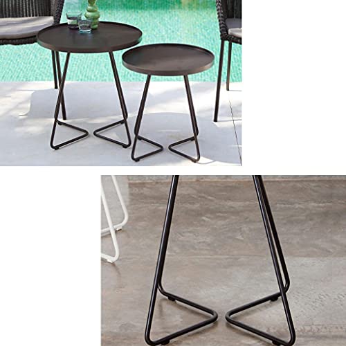 Table d'appoint en fer forge noir polyvalente et robuste - 5