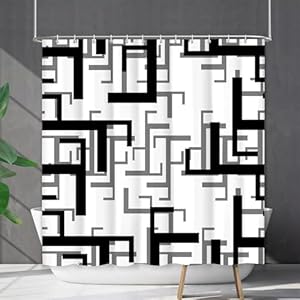 Hyupuanj Geometrischer Duschvorhang 3816 Set