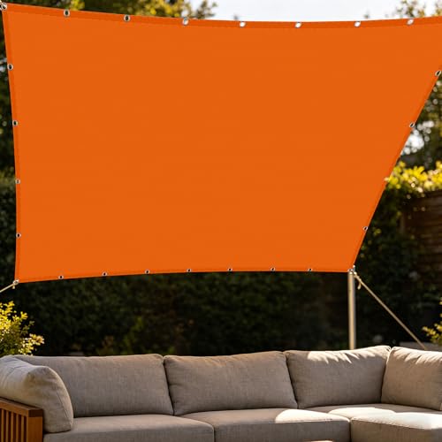 Voiles d'ombrages de 140x150 cm orange pour bloquer la chaleur - 2