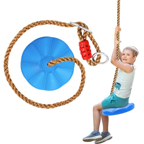 Gohytal Tellerschaukel Kinder, Schaukel Outdoor Schaukel Kletterseil...