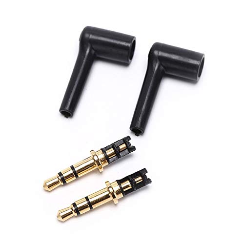 Buyme Male 90 Right Angle Degree Jack Soldering 3/4 Pole 3.5Mm LShaped