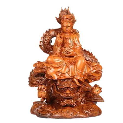 Statue Bouddha en résine de 45 cm, grand ornement d'artisanat d'art