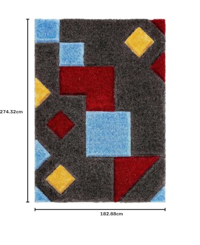 Image of Shaggy Carpets and Rugs for Hall and Drawing Room 6x9 Feet M-17