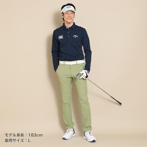 [キャロウェイ] メンズ 長袖 ポロシャツ (吸汗速乾性・UVカット) / ゴルフ / C24133100 1120_ネイビー M 4枚目