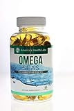 America’s Health Labs Omega Seas - Omega 3 Sea Harvested Fish Oil Vitamin, Best Omega 3 Fatty Acids Dietary Supplement, Omega 3 1000mg, EPA 160mg, DHA 120mg, 60 Softgel Pills