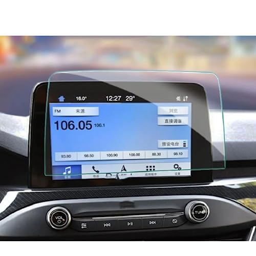 Écran GPS Ford Focus 2019 propre en voyage avec ce film en verre