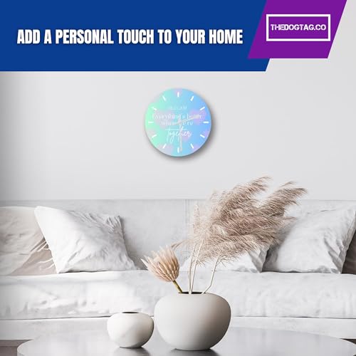 Reloj de cristal personalizable con diseño de corazón analógico para mesa 5