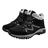 Oorthopedic Boots for Women UK Winter Thermal Casual Fur Lined Snow Boots Outdoor Wide Fit Hiking Camping Climbing Walking Waterproof Ankle Boots Sport Running Shoes Trainers Black #1