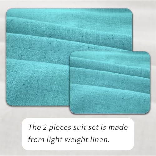 Retro Linen Mens Suit 2 Pieces Slim Fit Light Weight Casual Beach Summer Suits Tuxedo Set Jacket Blazer Pant for Men2